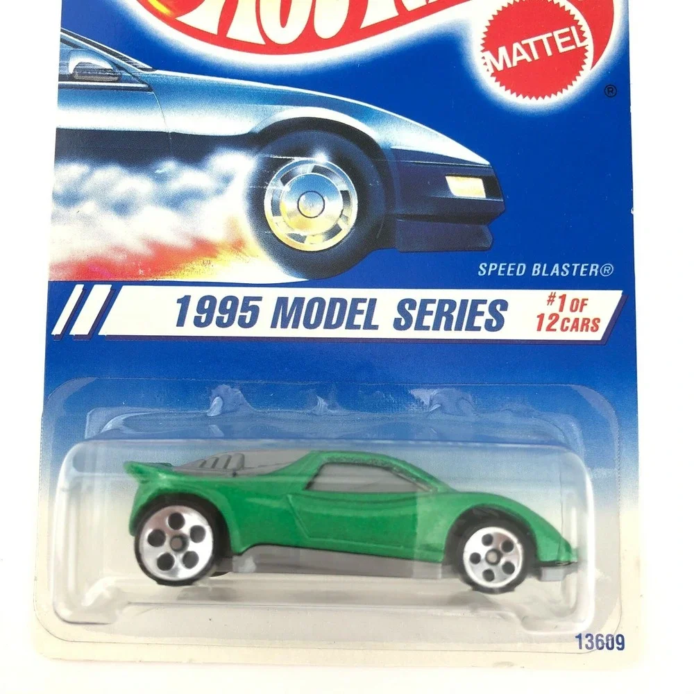 Hot Wheels 1995 Model Series Speed Blaster Car Metallic Green Diecast 1/64 #343